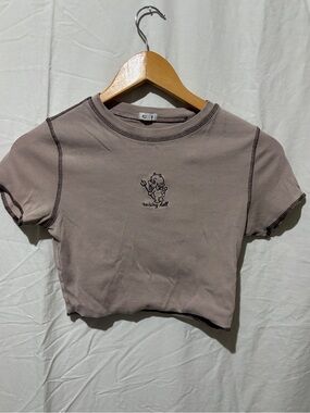 3 for $25💋Garage cropped baby t-shirt embroidered design